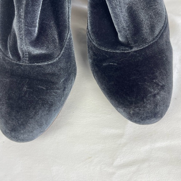 Sam Edelman Calexa Blue Gray Velour Chunky Heel Boots – Size 8.5 - Picture 8 of 11
